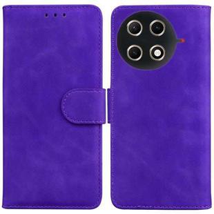 For Tecno Camon 30S / Camon 30S Pro Skin Feel Pure Color Flip Leather Phone Case(Purple)