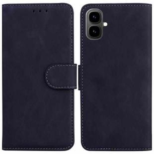 For Tecno Pop 10 / Spark Go 2 4G Skin Feel Pure Color Flip Leather Phone Case(Black)
