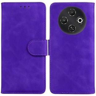 For Tecno Pop 9 5G / Spark 30C 5G Skin Feel Pure Color Flip Leather Phone Case(Purple)