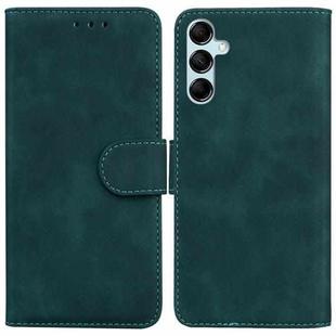 For Samsung Galaxy M34 5G/F34 5G Skin Feel Pure Color Flip Leather Phone Case(Green)