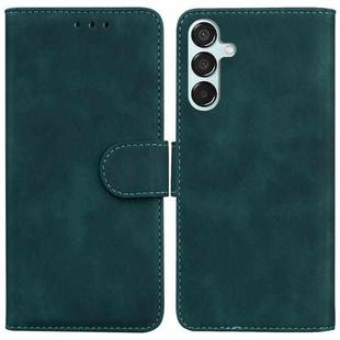 For Samsung Galaxy M15/F15 Skin Feel Pure Color Flip Leather Phone Case(Green)