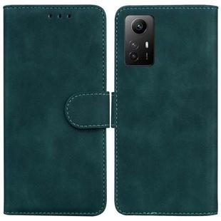 For Xiaomi Redmi Note 12S Skin Feel Pure Color Flip Leather Phone Case(Green)
