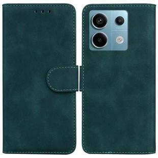 For Xiaomi Redmi Note 13 Pro 5G Skin Feel Pure Color Flip Leather Phone Case(Green)