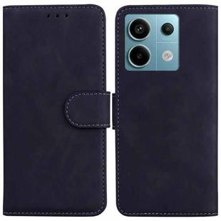 For Xiaomi Redmi Note 13 Pro 5G Skin Feel Pure Color Flip Leather Phone Case(Black)