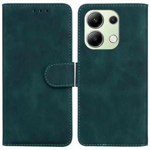 For Xiaomi Redmi Note 13 4G Global Skin Feel Pure Color Flip Leather Phone Case(Green)