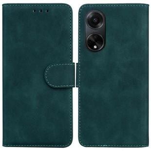 For OPPO A98 5G / F23 5G India Skin Feel Pure Color Flip Leather Phone Case(Green)