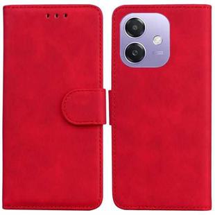 For OPPO A5x 5G / A3 4G / 5G / A3x 4G / 5G Skin Feel Pure Color Flip Leather Phone Case(Red)