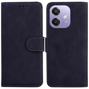 For OPPO A5x 5G / A3 4G / 5G / A3x 4G / 5G Skin Feel Pure Color Flip Leather Phone Case(Black)