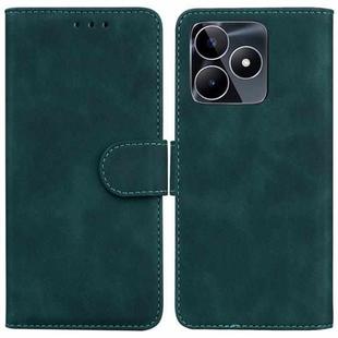 For Realme C53 / Narzo N53 Skin Feel Pure Color Flip Leather Phone Case(Green)