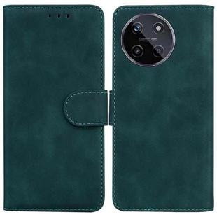 For Realme 11 4G Global Skin Feel Pure Color Flip Leather Phone Case(Green)