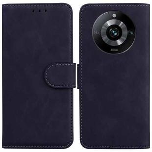 For Realme 11 Pro 5G/11 Pro+ 5G/Narzo 60 Pro 5G Skin Feel Pure Color Flip Leather Phone Case(Black)