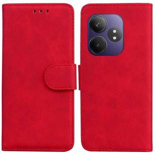 For Realme GT 6 / GT 6T / GT Neo6 Skin Feel Pure Color Flip Leather Phone Case(Red)