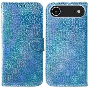 For iPhone 17 Air Colorful Magnetic Buckle Leather Phone Case(Blue)
