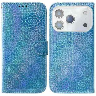 For iPhone 17 Pro Max Colorful Magnetic Buckle Leather Phone Case(Blue)
