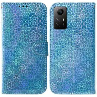For Xiaomi Redmi Note 12S Colorful Magnetic Buckle Leather Phone Case(Blue)