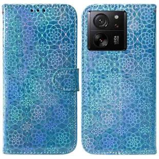 For Xiaomi 13T / 13T Pro / Redmi K60 Ultra Colorful Magnetic Buckle Leather Phone Case(Blue)