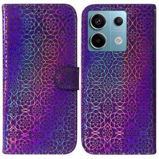 For Xiaomi Redmi Note 13 Pro 5G Colorful Magnetic Buckle Leather Phone Case(Purple)