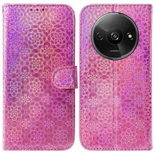 For Xiaomi Redmi A3 Colorful Magnetic Buckle Leather Phone Case(Pink)