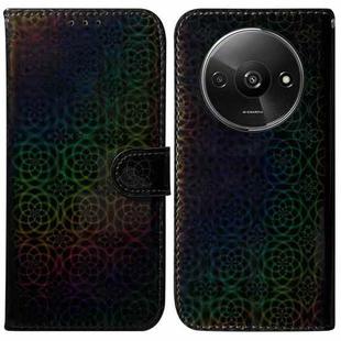 For Xiaomi Redmi A3 Colorful Magnetic Buckle Leather Phone Case(Black)