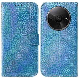 For Xiaomi Redmi A3 Colorful Magnetic Buckle Leather Phone Case(Blue)