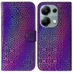 For Xiaomi Redmi Note 13 Pro 4G Colorful Magnetic Buckle Leather Phone Case(Purple)