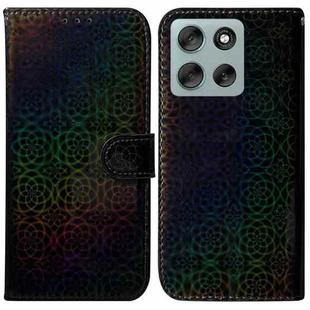 For Motorola Moto G56 5G / G66j 5G / G66y 5G Colorful Magnetic Buckle Leather Phone Case(Black)