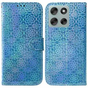 For Motorola Moto G56 5G / G66j 5G / G66y 5G Colorful Magnetic Buckle Leather Phone Case(Blue)