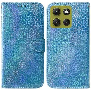 For Motorola Moto G86 5G Colorful Magnetic Buckle Leather Phone Case(Blue)