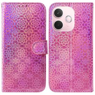 For OPPO A5 Pro 5G Colorful Magnetic Buckle Leather Phone Case(Pink)