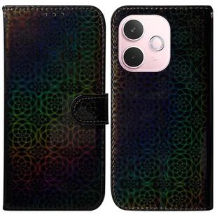 For OPPO A5 Pro 5G Colorful Magnetic Buckle Leather Phone Case(Black)