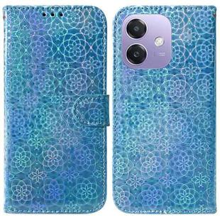 For OPPO A5x 5G / A3 4G / 5G / A3x 4G / 5G Colorful Magnetic Buckle Leather Phone Case(Blue)
