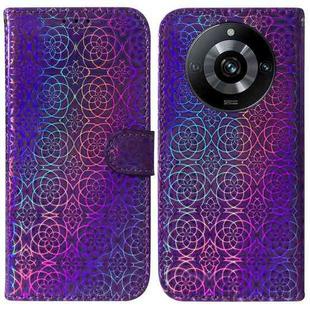 For Realme 11 Pro 5G/11 Pro+ 5G/Narzo 60 Pro 5G Colorful Magnetic Buckle Leather Phone Case(Purple)