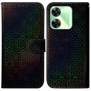 For Realme C61 / C63 / Note 60 Colorful Magnetic Buckle Leather Phone Case(Black)