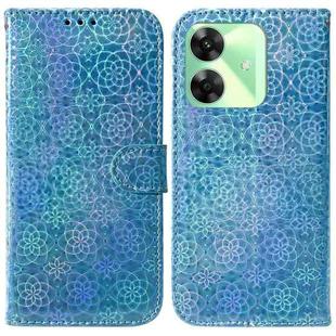 For Realme C61 / C63 / Note 60 Colorful Magnetic Buckle Leather Phone Case(Blue)