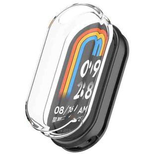 For Xiaomi Mi Band 8 Full Coverage TPU Electroplating Watch Protective Case(Transparent)