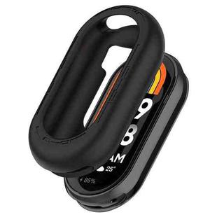 For Xiaomi Mi Band 8 Pure Color Silicone Watch Protective Case(Black)