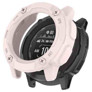 For Garmin Instinct 2X Armor Hollow Watch Protective Case(Light Pink)