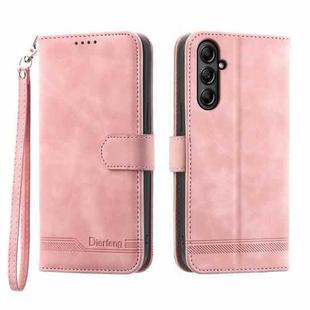 For Samsung Galaxy A25 Dierfeng Dream Line Leather Phone Case(Pink)