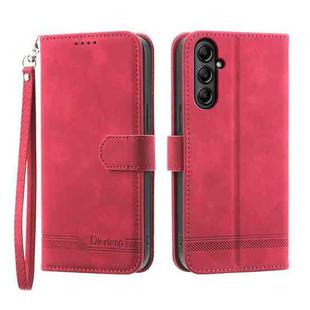 For Samsung Galaxy A25 Dierfeng Dream Line Leather Phone Case(Red)