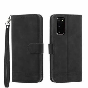 For Samsung Galaxy S20 Dierfeng Dream Line Leather Phone Case(Black)