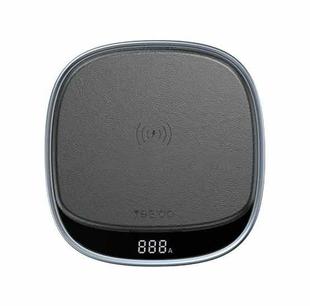 Yesido DS11 15W Desktop Qi Wireless Charger with LED Digital Display(Black)