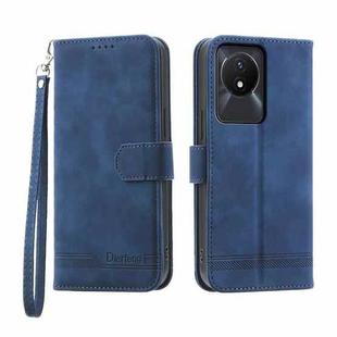 For vivo Y02a Dierfeng Dream Line Leather Phone Case(Blue)