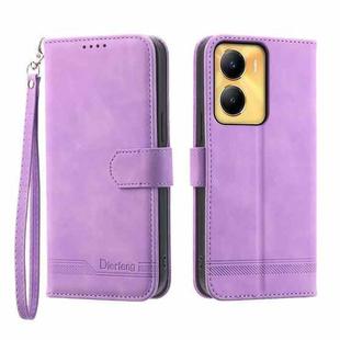 For vivo Y56 Dierfeng Dream Line Leather Phone Case(Purple)