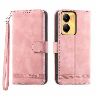 For vivo Y56 Dierfeng Dream Line Leather Phone Case(Pink)