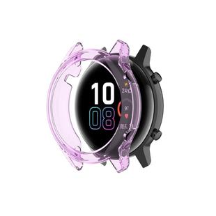 For Huawei Honor Magic watch2 46mm TPU Wrapped Empty Half Case Watch Case(Transparent Purple)