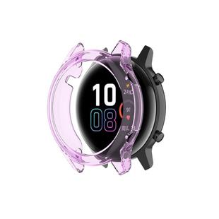 For Huawei Honor Magic watch2 42mm TPU Wrapped Empty Half Case Watch Case(Transparent Purple)