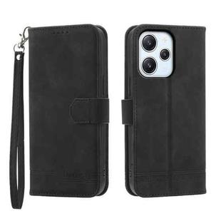 For Xiaomi Redmi 12 Dierfeng Dream Line Leather Phone Case(Black)