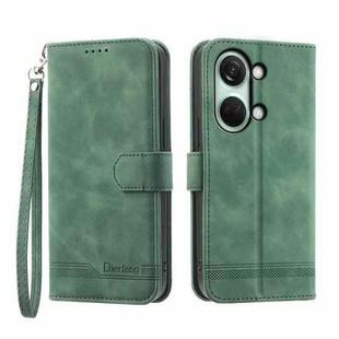 For OnePlus Ace 2V Dierfeng Dream Line Leather Phone Case(Green)