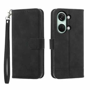 For OnePlus Ace 2V Dierfeng Dream Line Leather Phone Case(Black)