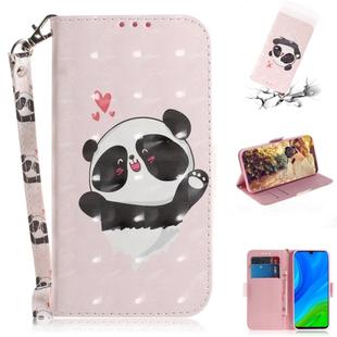 For Huawei P smart 2020 3D Painted Pattern Magnetic Attraction Horizontal Flip Leather Case with Holder & Card Slot & Wallet & Lanyard(Love-heart Bear)